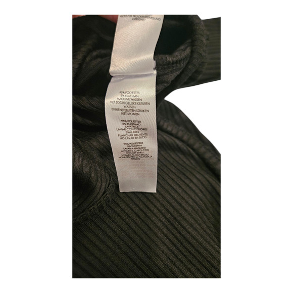 Nasty Gal Size 4 Black Long Sleeve Bodysuit *flaw* - Picture 5 of 9